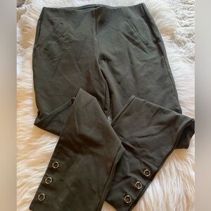 Chico's Green Straight Leg 3Button Pants